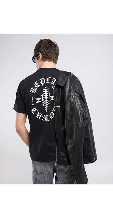 コットンジャ－ジープリントＴシャツ 詳細画像